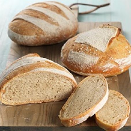No-Knead Crusty White Bread